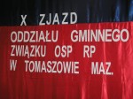 X Zjazd Oddziału Gminnego Związku  Ochotniczych Straży Pożarnych RP w Tomaszowie Maz.